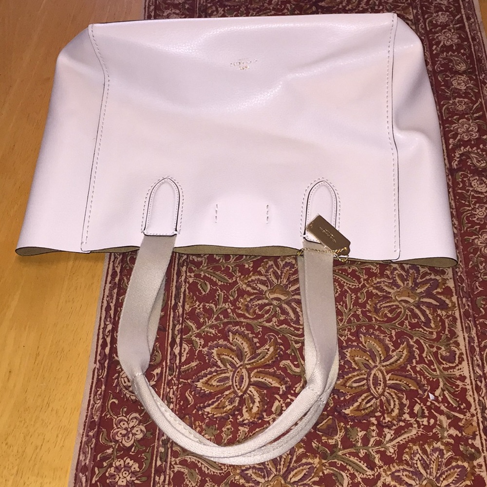 Coach White Tote